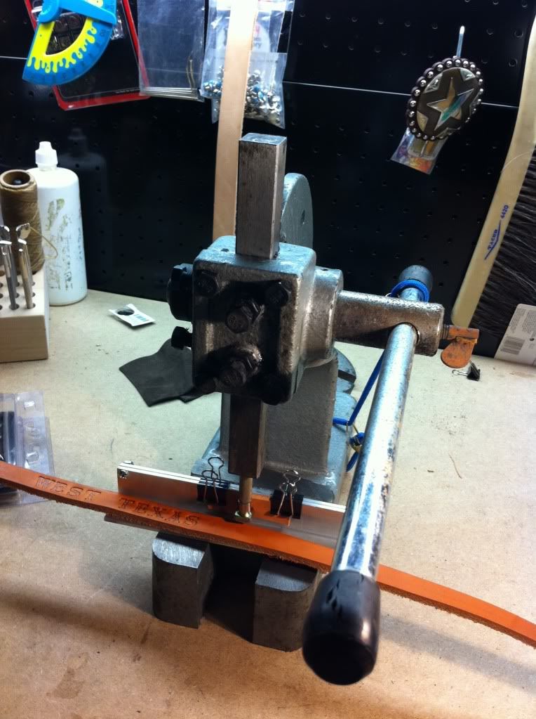 Stamping With An Arbor Press Leather Tools